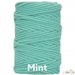 Mint 5mm Braided Cotton Cord