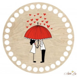 "Red Umbrella" Wooden Base