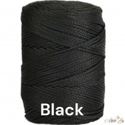 Black 2mm Braided Polyester...