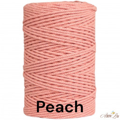 Peach 2-3mm Premium Braided...