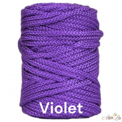 Violet 5-6mm Poly Braided Cord