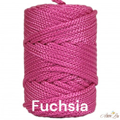 Fuchsia 5-6mm Poly Braided...