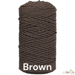 Brown 2-3mm Premium Braided...