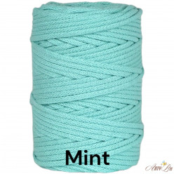 Mint 5mm Braided Cotton Cord