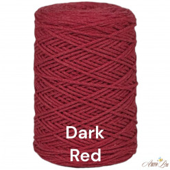 Dark Red 2mm Braided Cotton...