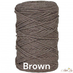 Brown 2mm Braided Cotton...