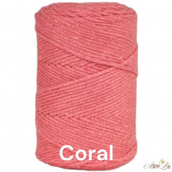 Coral Red 2mm Braided...