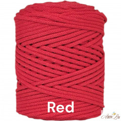 Red D 5mm Braided Cotton Cord