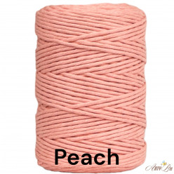 Peach 3-4mm Single Twisted...