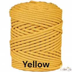 Yellow - 5mm Braided Cotton...