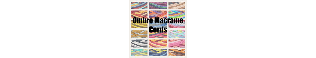 5-6mm Ombre Braided Macrame Cord